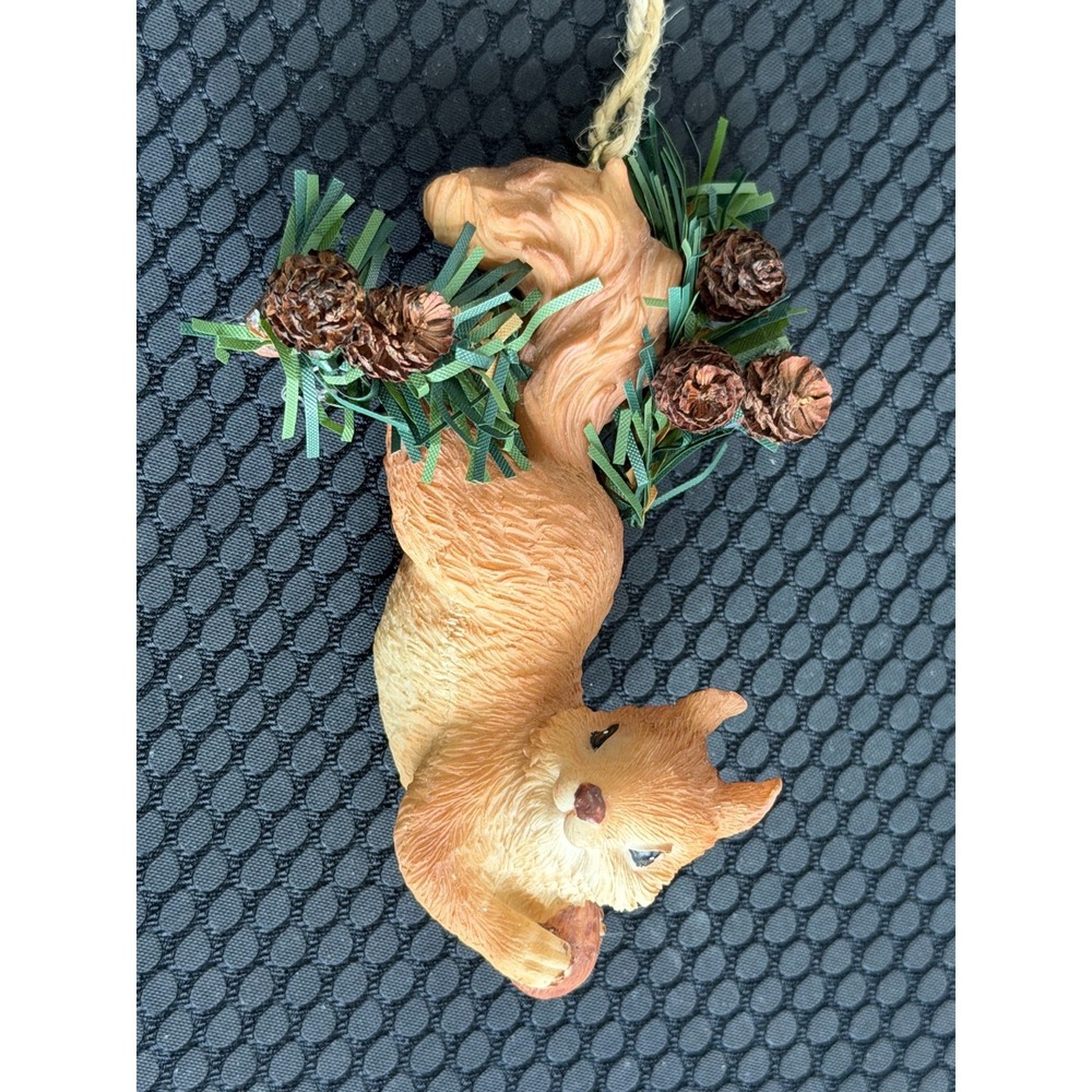 Squirrel Ornament Pinecones Forest Rustic Cabin Woodland 4.5" Christmas Tree